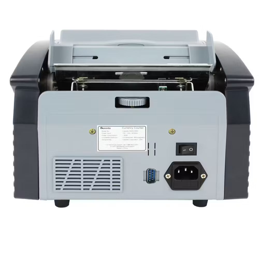 Cassida 5520 UV Currency Counter with ValuCount Technology - Fast & Accurate UV Counterfeit Bill Detector for Cash Counting in Banks, Retail Stores, and Businesses
