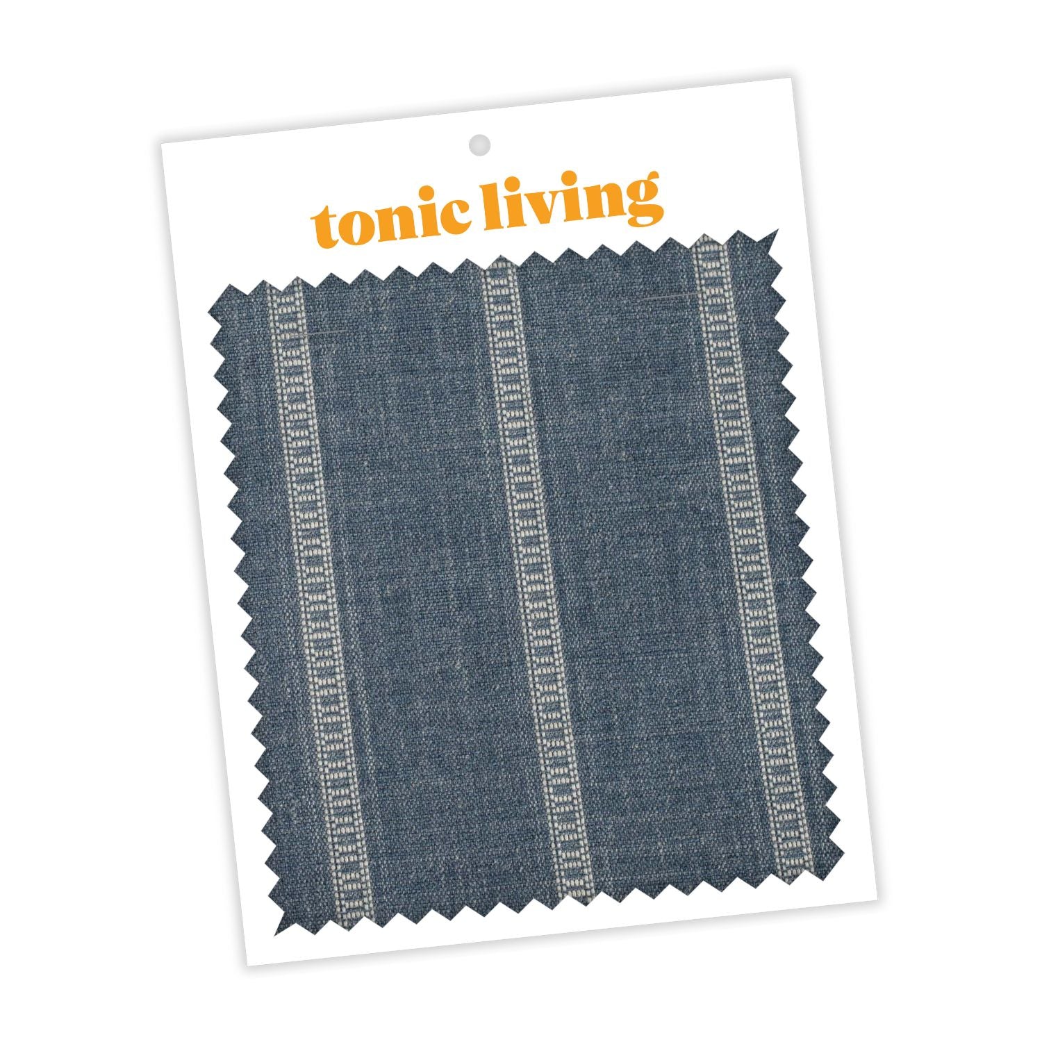 Brunswick Stripe Chambray Fabric - Premium Cotton Material for Quilting, Dresses & Home Decor - Buy Swatch Samples Online