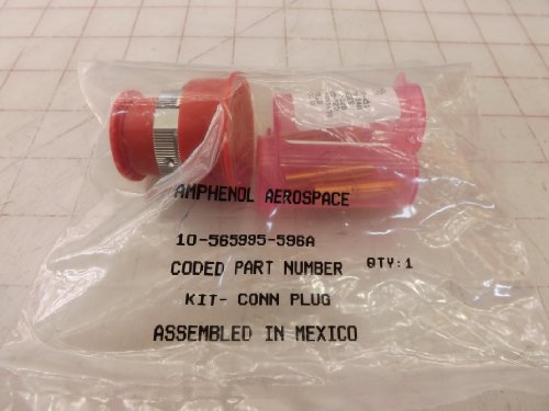 Amphenol Aerospace 10-565995-596A Connector Plug Kit T33953 - High Performance Electrical Connector for Aviation & Military Applications - Perfect for Aircraft Wiring and Harsh Environment Installations