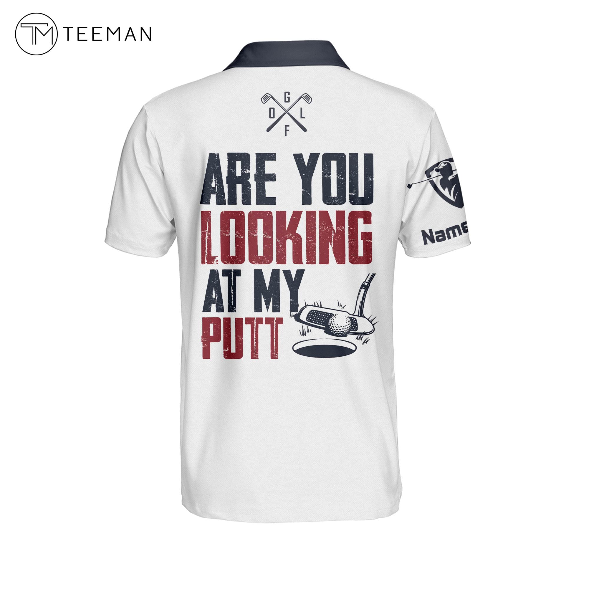 TEEMAN Custom Funny Golf Polo Shirts for Men - Crazy Wild Print Short Sleeve Polos - Perfect Gift for Dad | Ideal for Golf Outings, Father's Day & Casual Wear