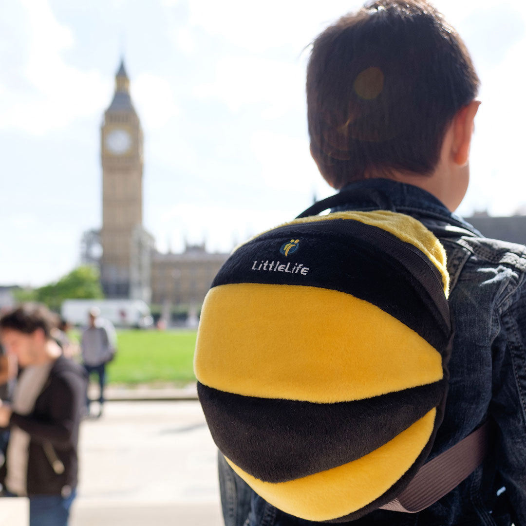 LittleLife Bee Toddler Backpack with Safety Rein - Cute Kids Travel Backpack for Daycare, Hiking & Outdoor Adventures (Ages 1-3)