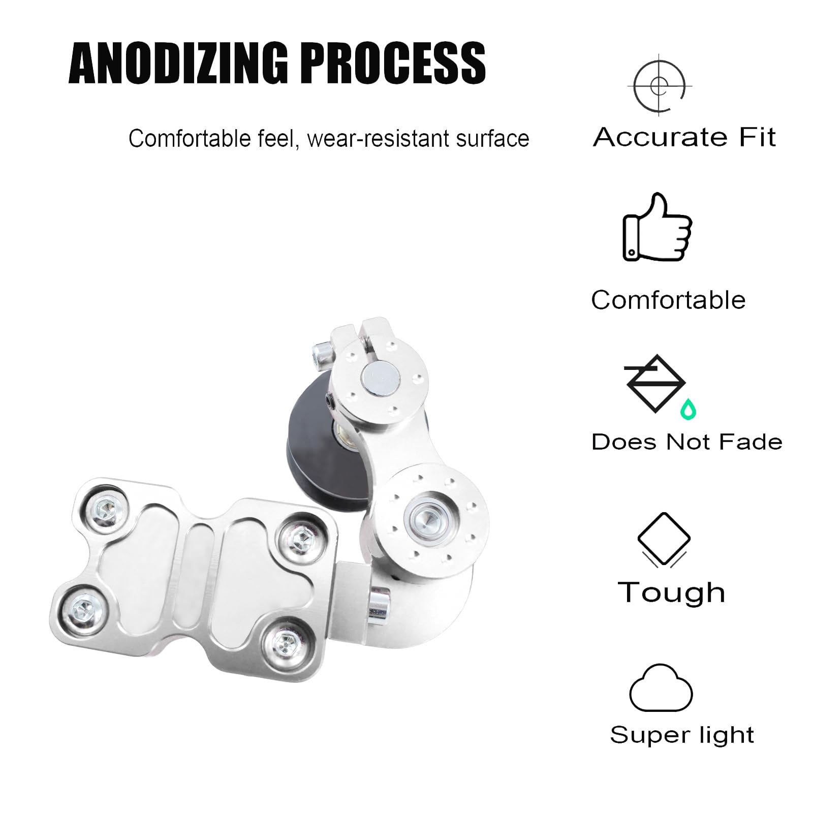 Universal CNC Motorcycle Chain Adjuster - Durable Alloy Tensioner for Motocross & ATV