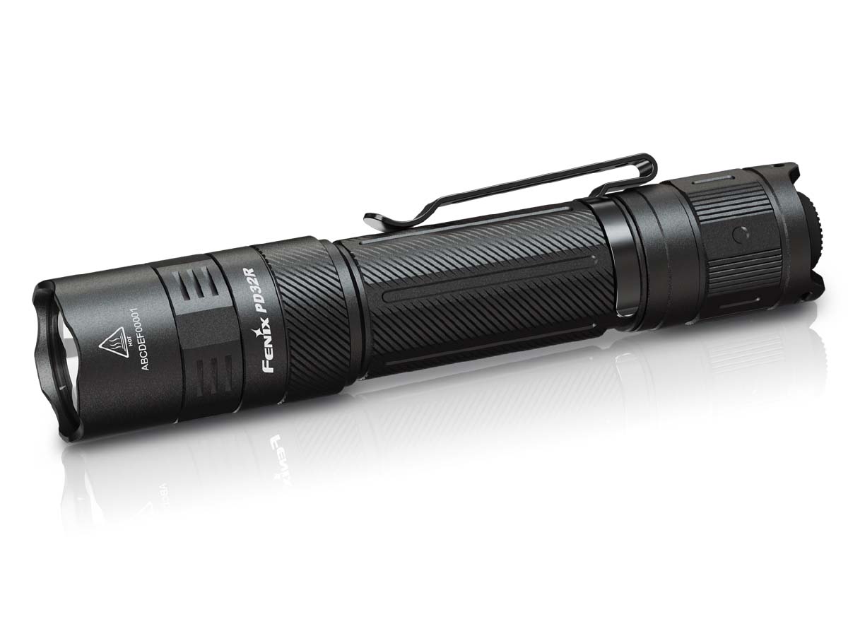 Fenix PD32R Rechargeable Flashlight - 1000 Lumens, USB-C Charging, Compact & Powerful LED Flashlight for Camping, Hiking, Emergency, and Outdoor Adventures