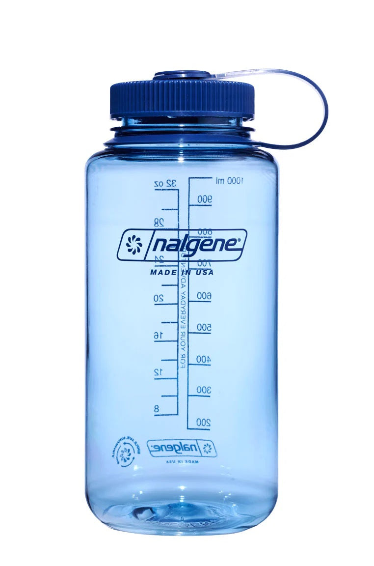 Nalgene 32oz Wide Mouth Water Bottle - BPA Free, Leak Proof & Durable for Outdoor, Gym & Travel | Sustainable Tritan Plastic