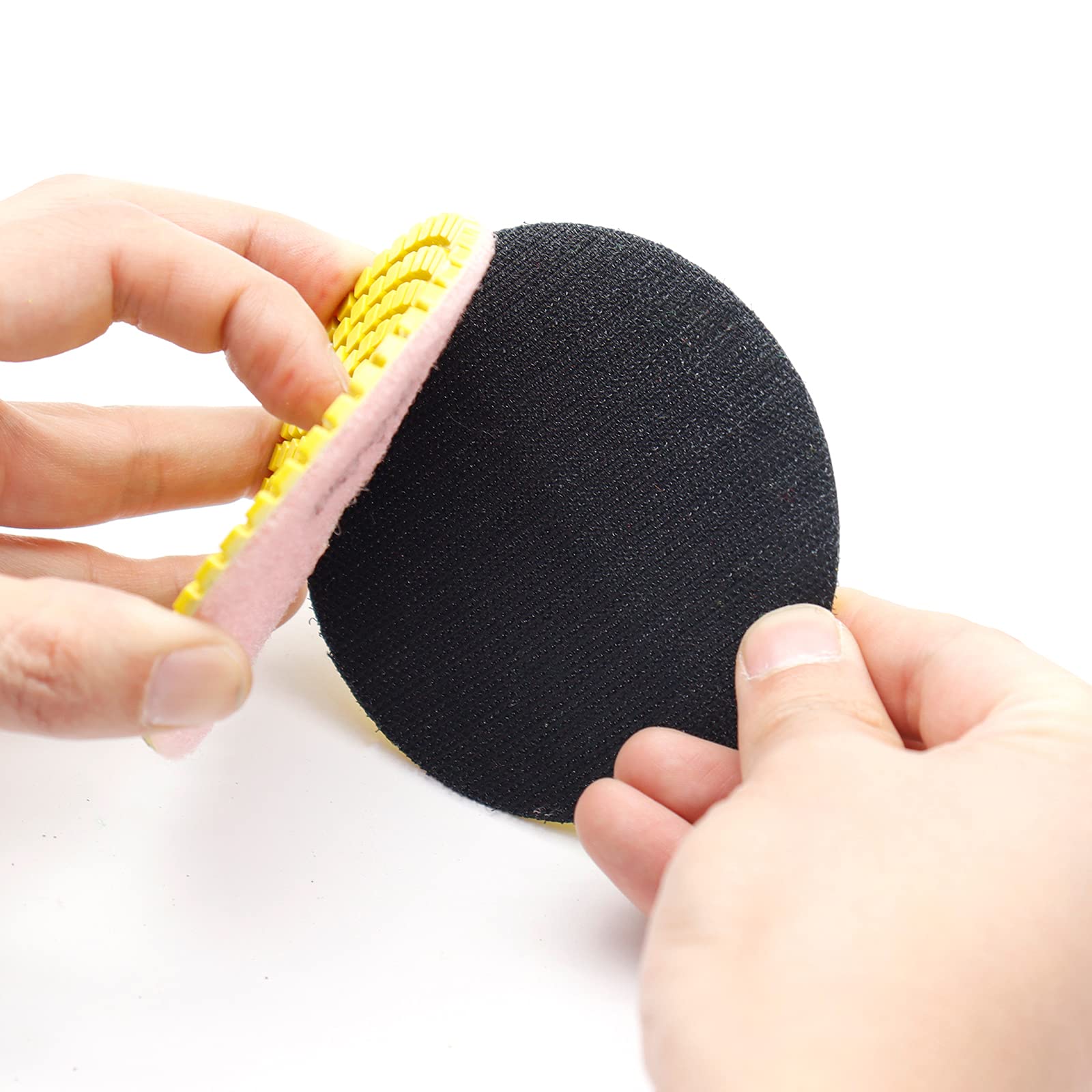 8Pcs Diamond Polishing Pads 4 Inch Wet/Dry for Granite, Quartz, Concrete, Marble - 50# to 3000# Grit with 5/8