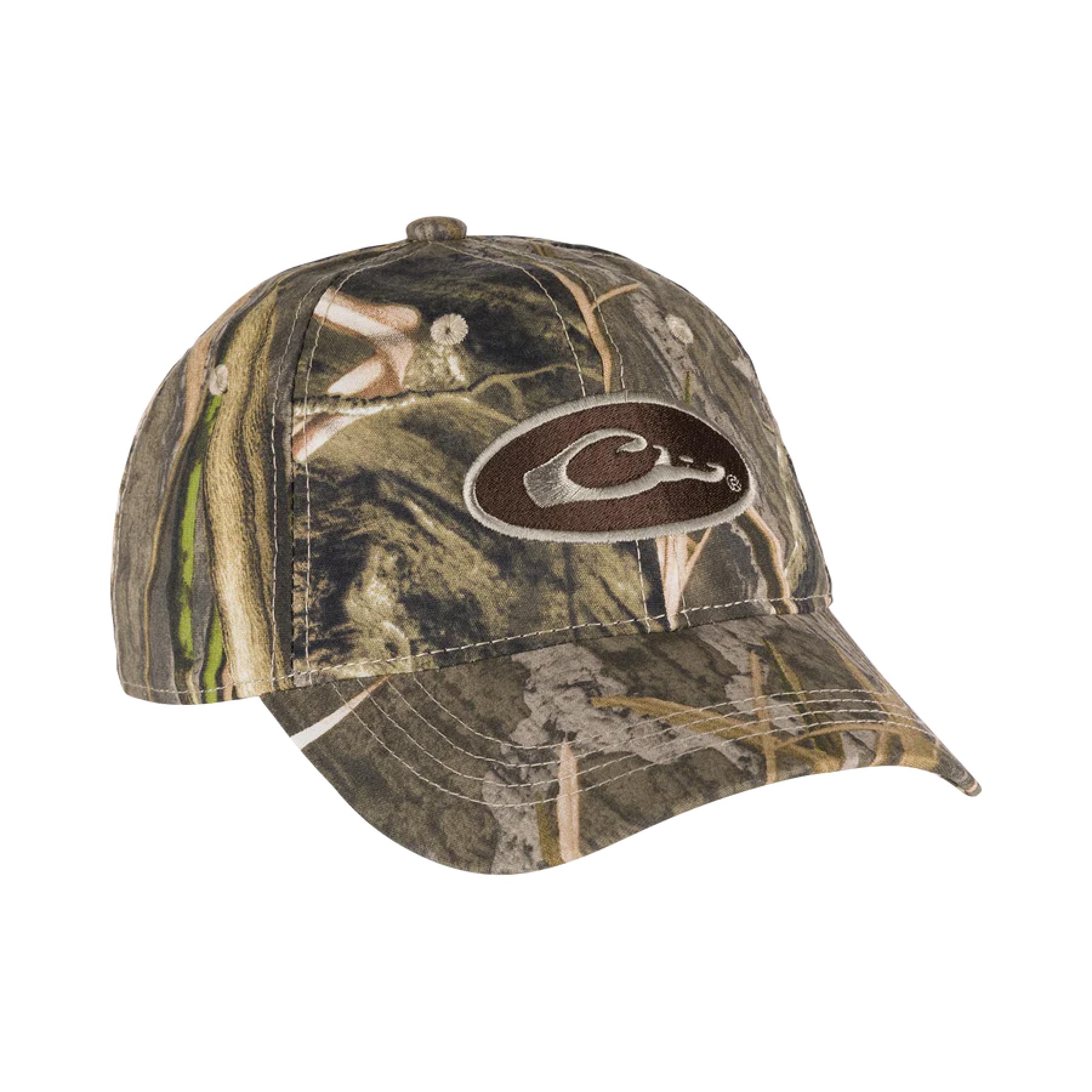 Drake Waterfowl Cotton Camo Hat - Adjustable Baseball Cap for Hunting & Outdoor Activities | Waterproof & Breathable for All-Day Comfort