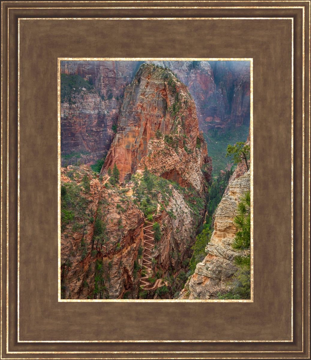 Angels Landing by Julie Kerr - Stunning Landscape Art Print for Home & Office Decor | Perfect for Living Rooms, Bedrooms, and Gifts