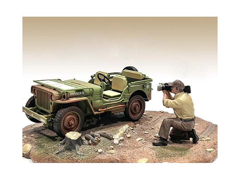 1/18 Scale 4X4 Mechanic Action Figure - Realistic Model Car Accessory by American Diorama | Perfect for RC Car Scenes, Diorama Displays & Collectors