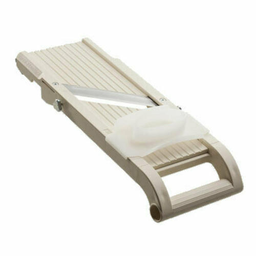 Louis Tellier Japanese Mandoline Slicer with 3 Julienne Blades & Finger Guard - Professional Plastic Vegetable Slicer for Perfect Cuts - Ideal for Salads, Stir-Fries & Food Prep