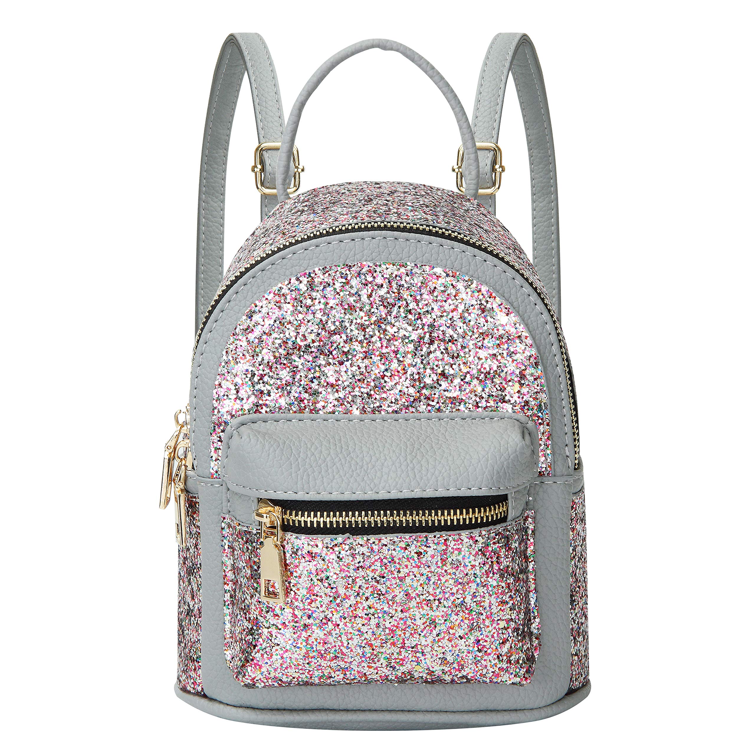 Sparkly Girls Mini Travel Backpack - Cute Kids School Bag with Shiny Rhinestones, Lightweight Daypack for School, Travel & Weekend Outings