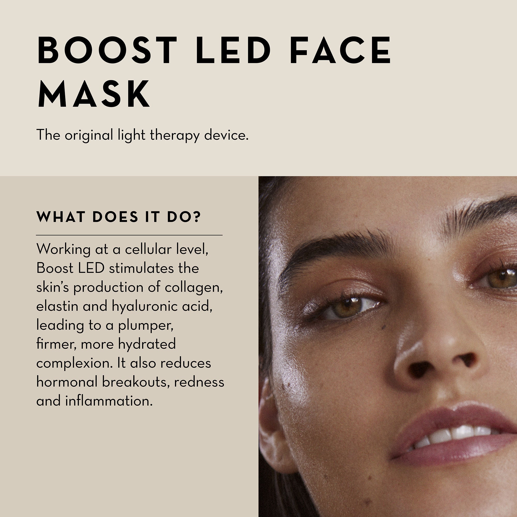 The Light Salon Boost LED Face Mask for Skin Rejuvenation - Red Light Therapy for Anti-Aging & Acne Treatment - Perfect for At-Home Skincare Routine & Spa Days