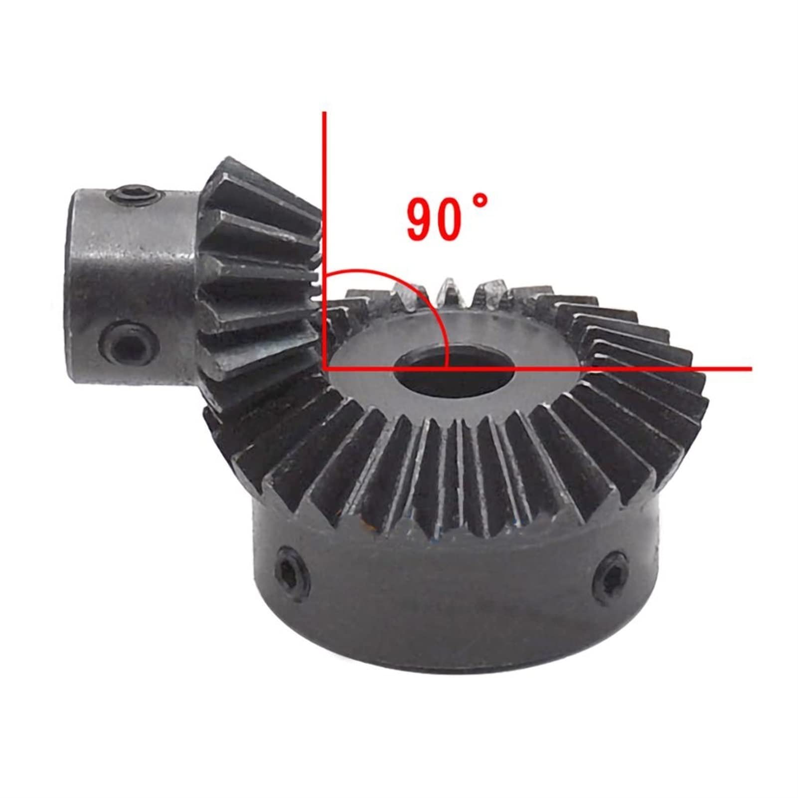 1.5 Module 15T/30T Bevel Gear Set - 1:2 Ratio, 5mm/6mm/8mm/12mm/15mm Bore - Precision Transmission Angle Gears for RC Cars, Robotics & DIY Projects (15 Teeth, 12mm Bore)