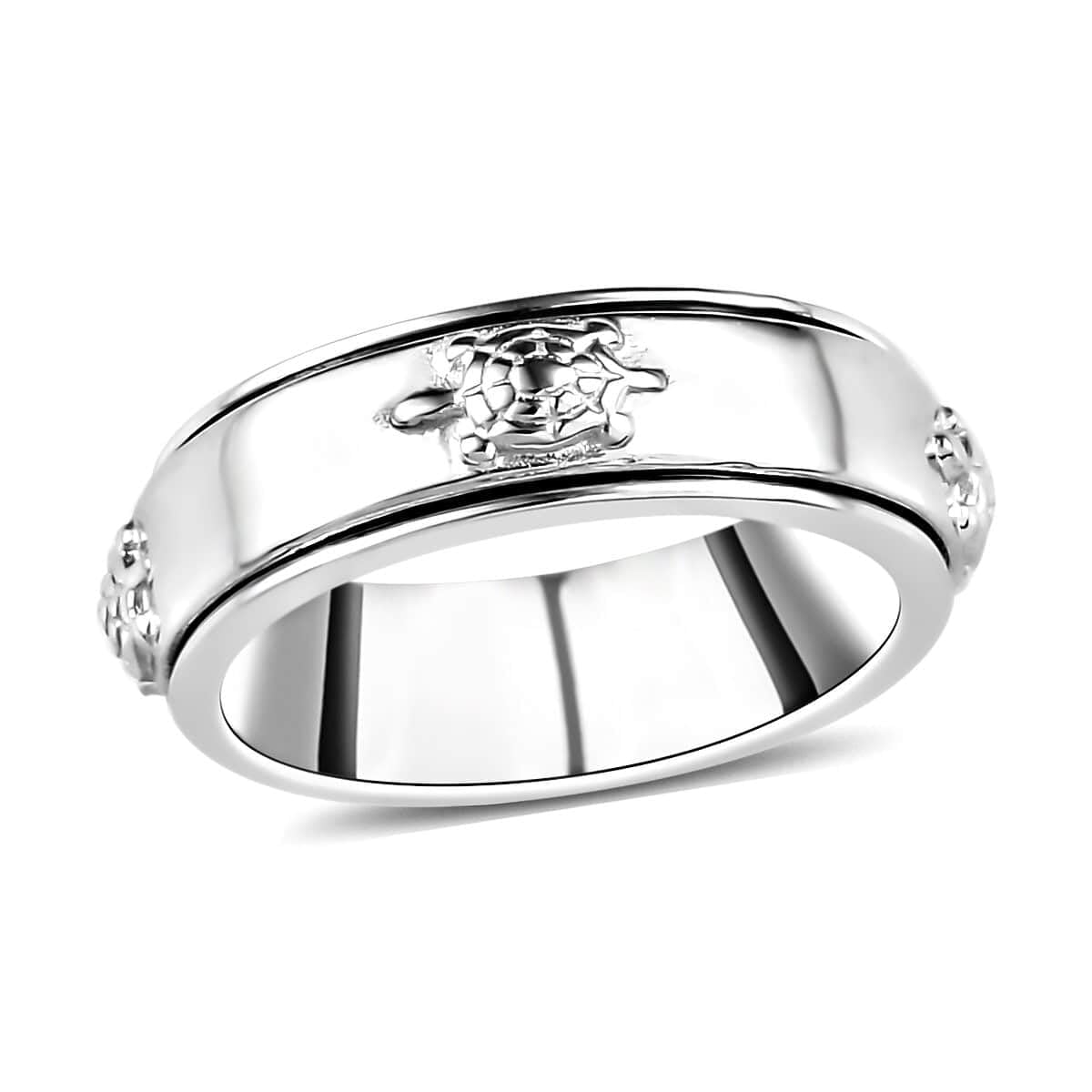 SHOP LC Spinner Band Zodiac Rings - 925 Sterling Silver Handmade Animal Rings for Women & Men - Stress Relief Fidget Jewelry - Perfect Birthday Gift for Zodiac Lovers (Ideal for Anxiety Relief, Office Focus & Everyday Wear)