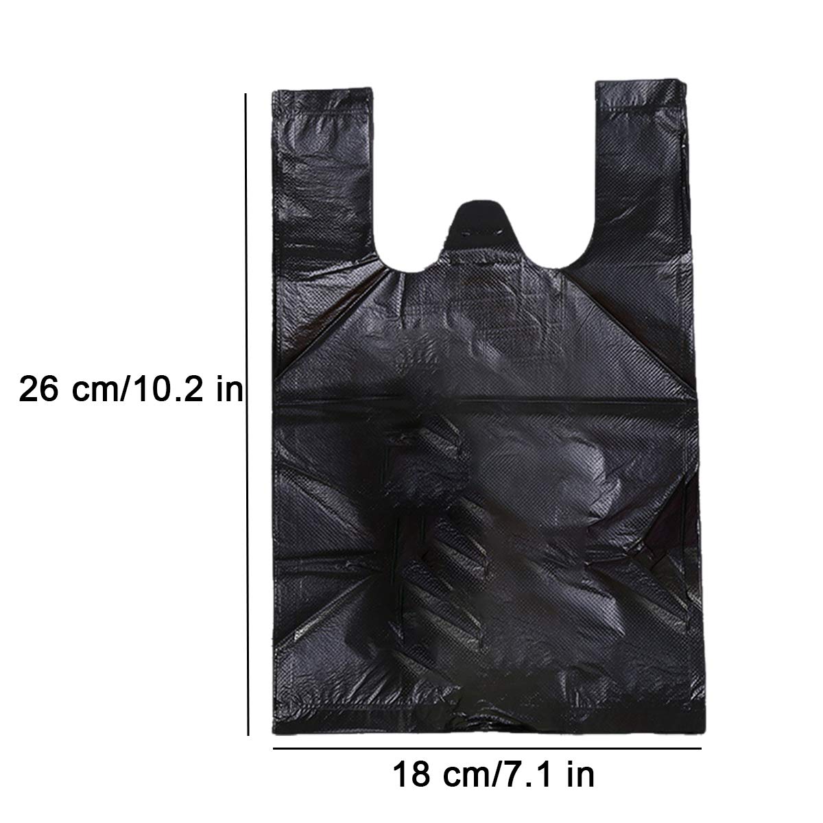 200 Counts Sanitary Waste Bags for Women - Disposable Personal Hygiene Bags with Handles for Sanitary Napkins, Tampons & Diapers - Travel, Home & Public Restroom Use (Black)