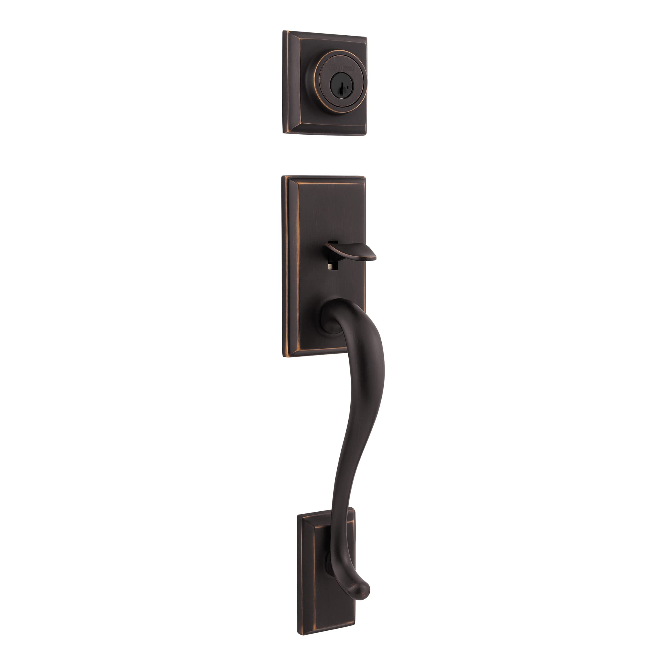 Kwikset Hawthorne SmartKey Front Door Lock & Deadbolt Set - Venetian Bronze, Pick Resistant Security with Microban Protection - Perfect for Home Entry Doors & Exterior Security