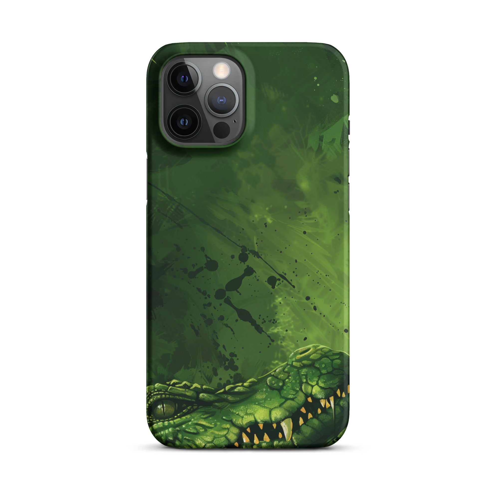 Premium Crocodile Art Snap Case for iPhone - Durable Protective Cover with Stylish Design - Perfect for Everyday Use, Travel & Outdoor Adventures