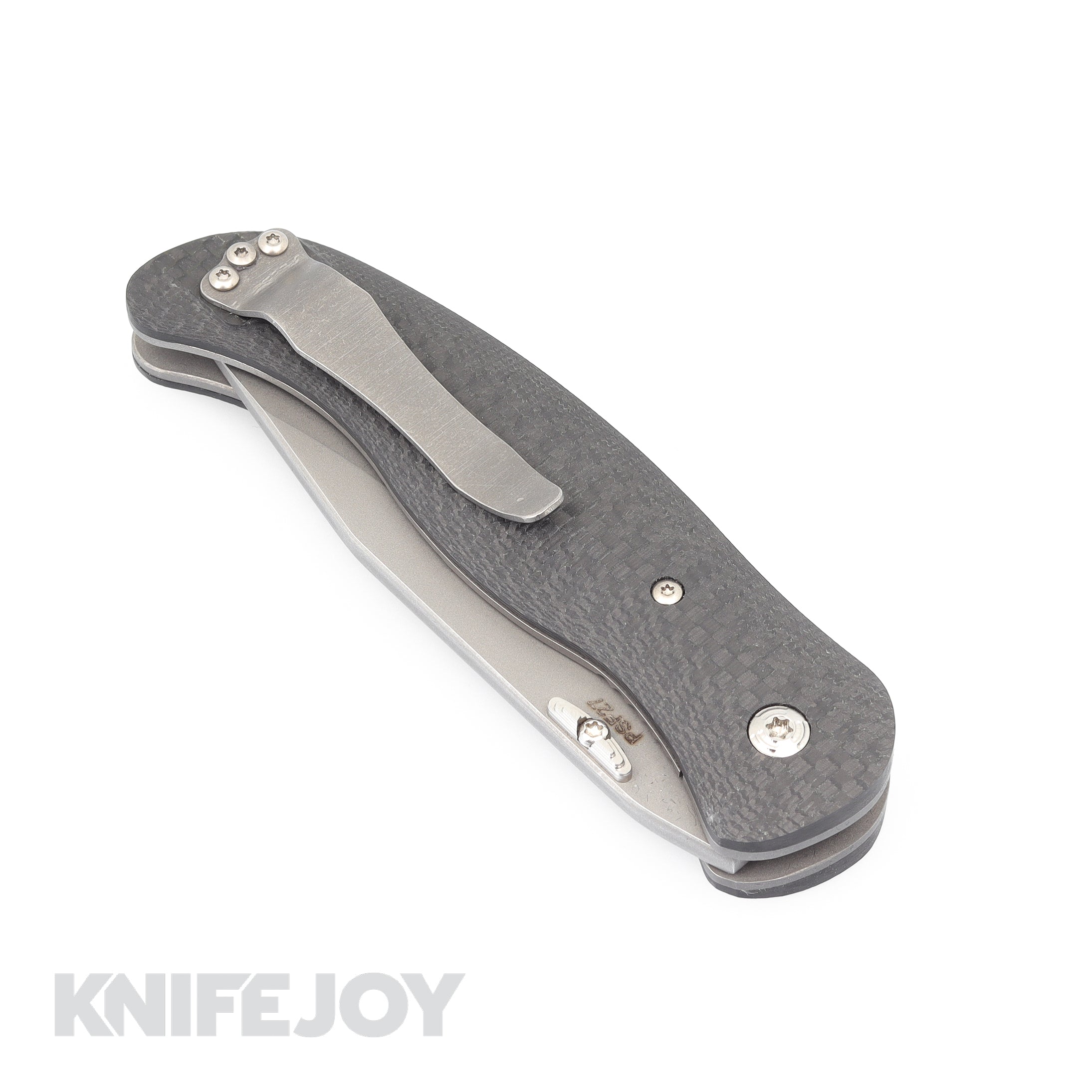 Premium Chelette V1 Knife - PSF27 High-Speed Steel Blade with Carbon Fiber & Titanium Handle - Perfect for Outdoor Camping, Hunting, and Survival Gear
