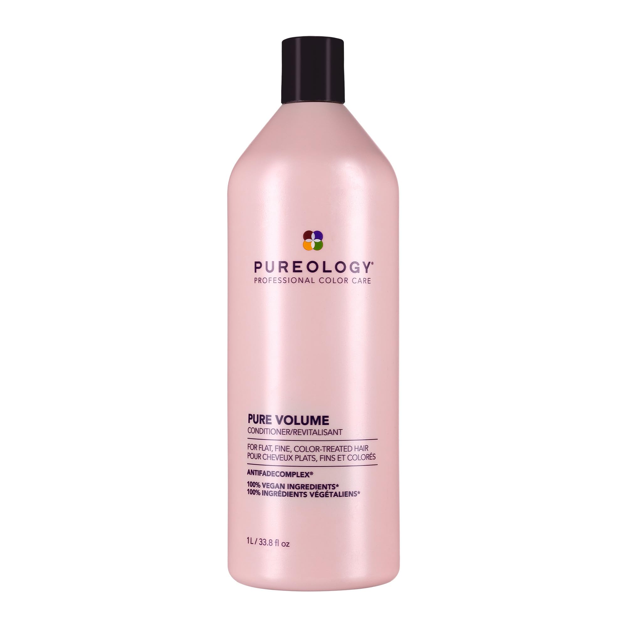Pureology Pure Volume Conditioner for Flat, Fine & Color-Treated Hair - Sulfate-Free, Vegan Formula Restores Volume & Movement | Perfect for Daily Use & Salon-Quality Results at Home