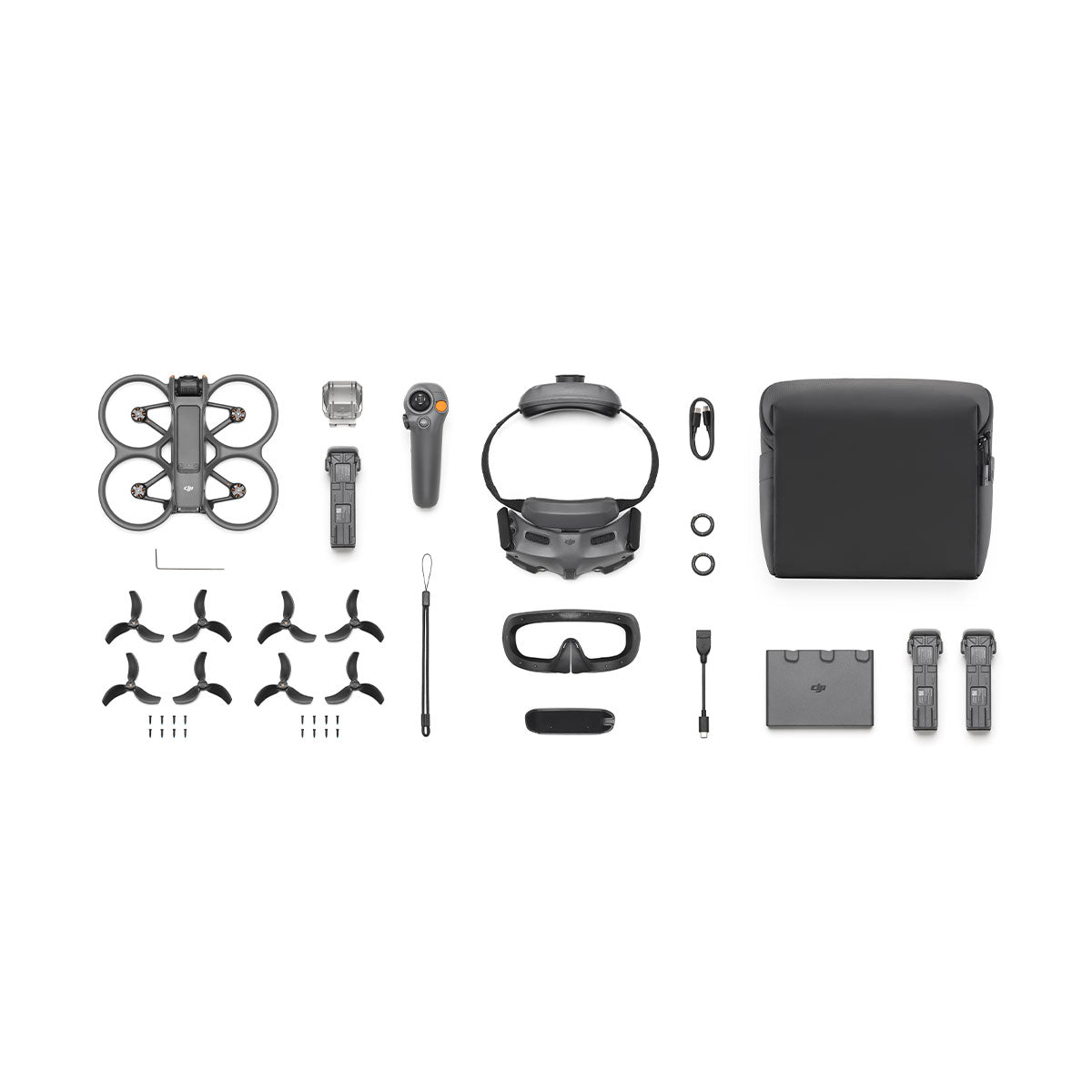 DJI Avata 2 FPV Drone Fly More Combo with 3 Batteries - 4K HD Camera, 34 Mins Flight Time, Lightweight Foldable Design for Aerial Photography, Travel & Outdoor Adventures