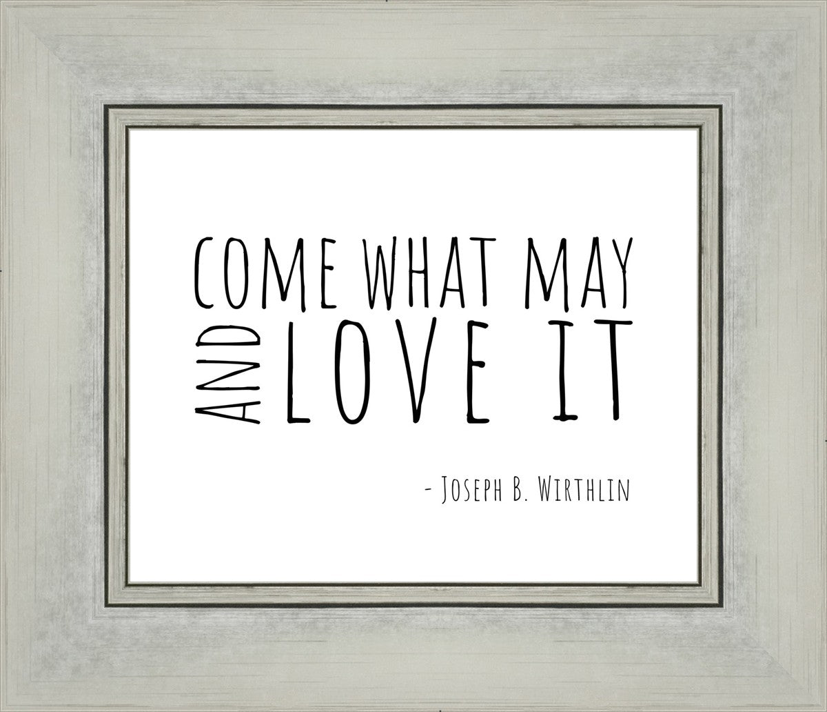 Come What May By Paige Tilly - Inspirational Wall Art Decor for Home, Office & Gift Giving | Motivational Quote Print for Living Room, Bedroom & Workspace
