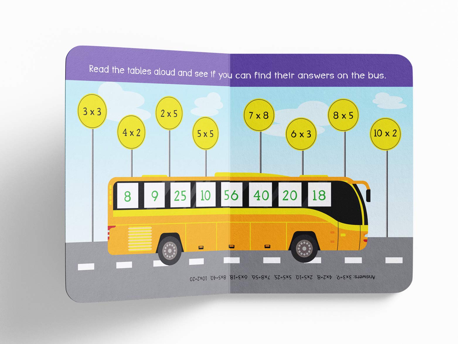 My First Padded Board Book of Multiplication Tables 1-20 - Fun Math Learning for Kids | Perfect for Homeschooling, Classroom & Early Education