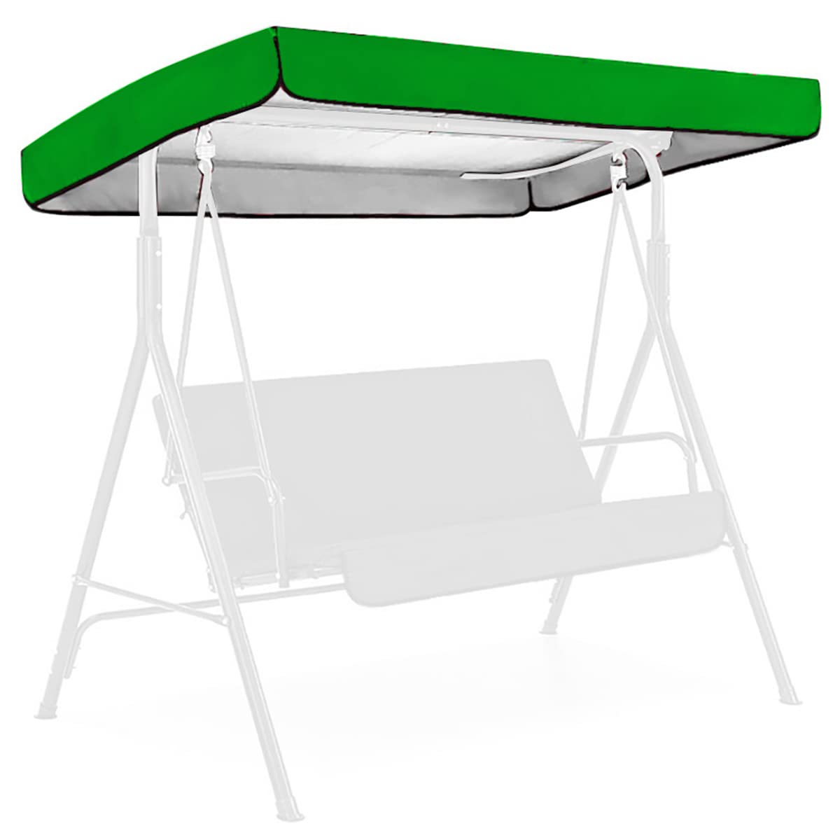 Waterproof Swing Chair Canopy Cover - UV Protection Sunshade for Outdoor Swing Seats (Medium, Green) | Perfect for Backyard, Playground & Patio Relaxation