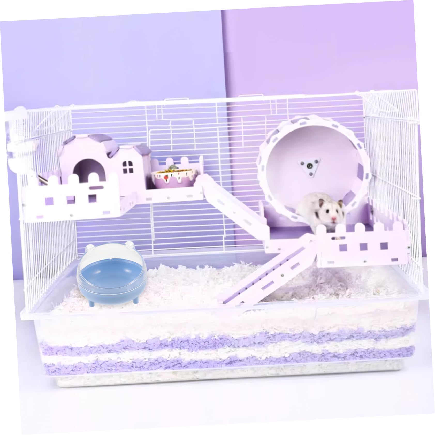 Balacoo Hamster Sand Bath Toy Container - Plastic Pet Sand Bath Tub for Hamsters, Chinchillas | Small Animal Cage Accessories for Play & Grooming | Durable & Easy-Clean Sand Bathroom Habitat