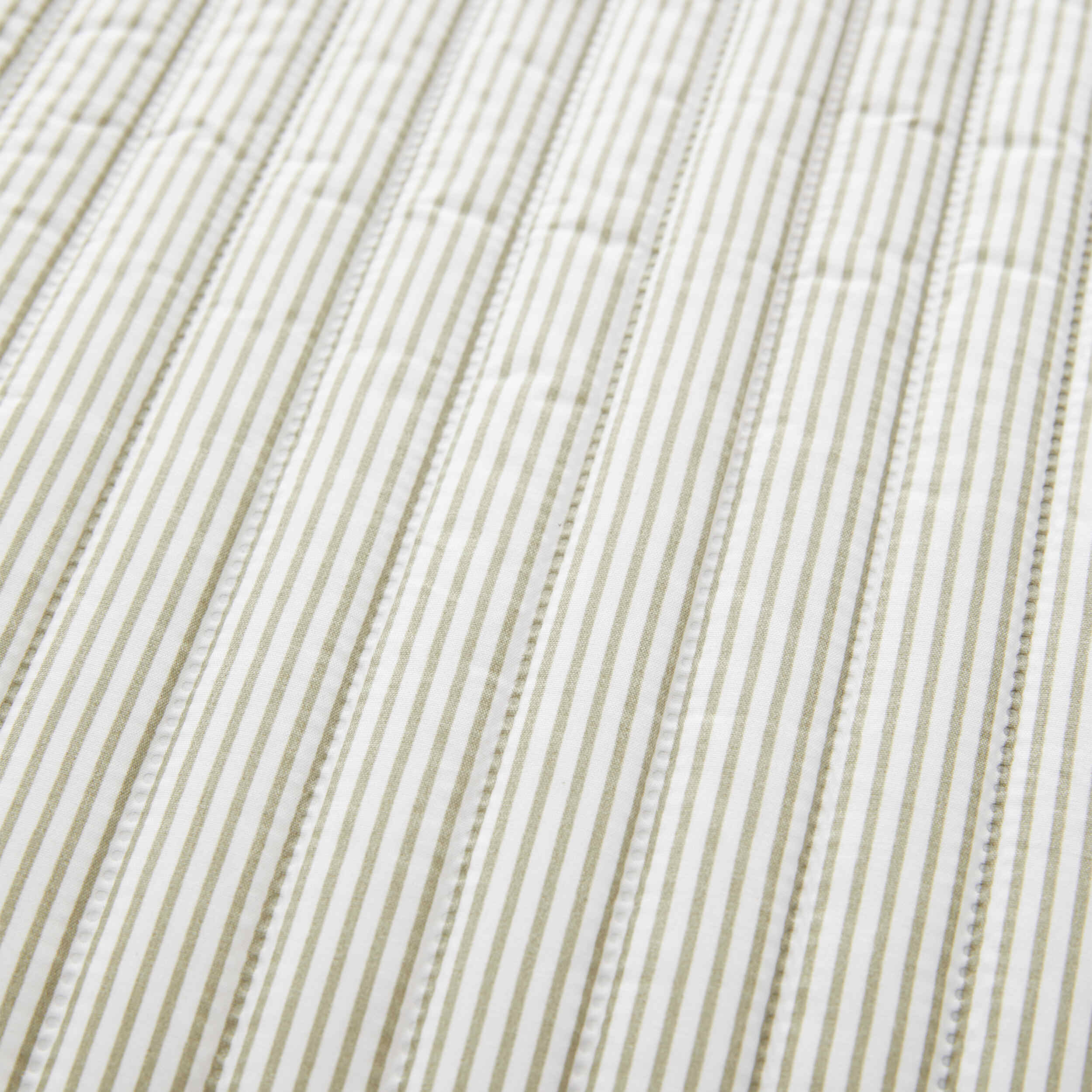 Catherine Lansfield Green Stripe Bedspread - Soft & Stylish Bed Cover for Queen Size Beds - Perfect for Home Decor, Guest Rooms & Cozy Bedroom Makeovers