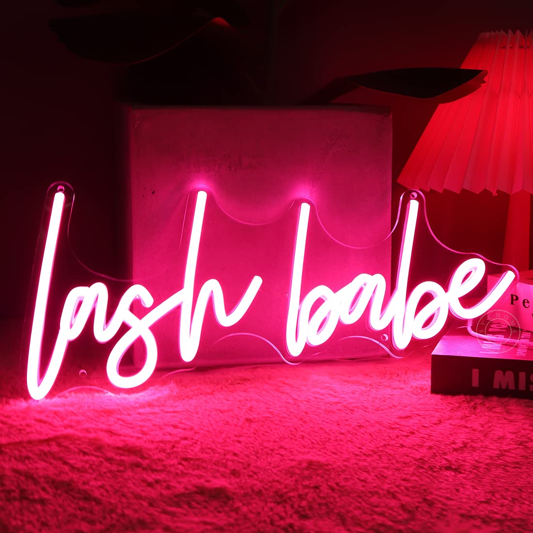 SYLHOME Pink Neon Light Sign - 15.8