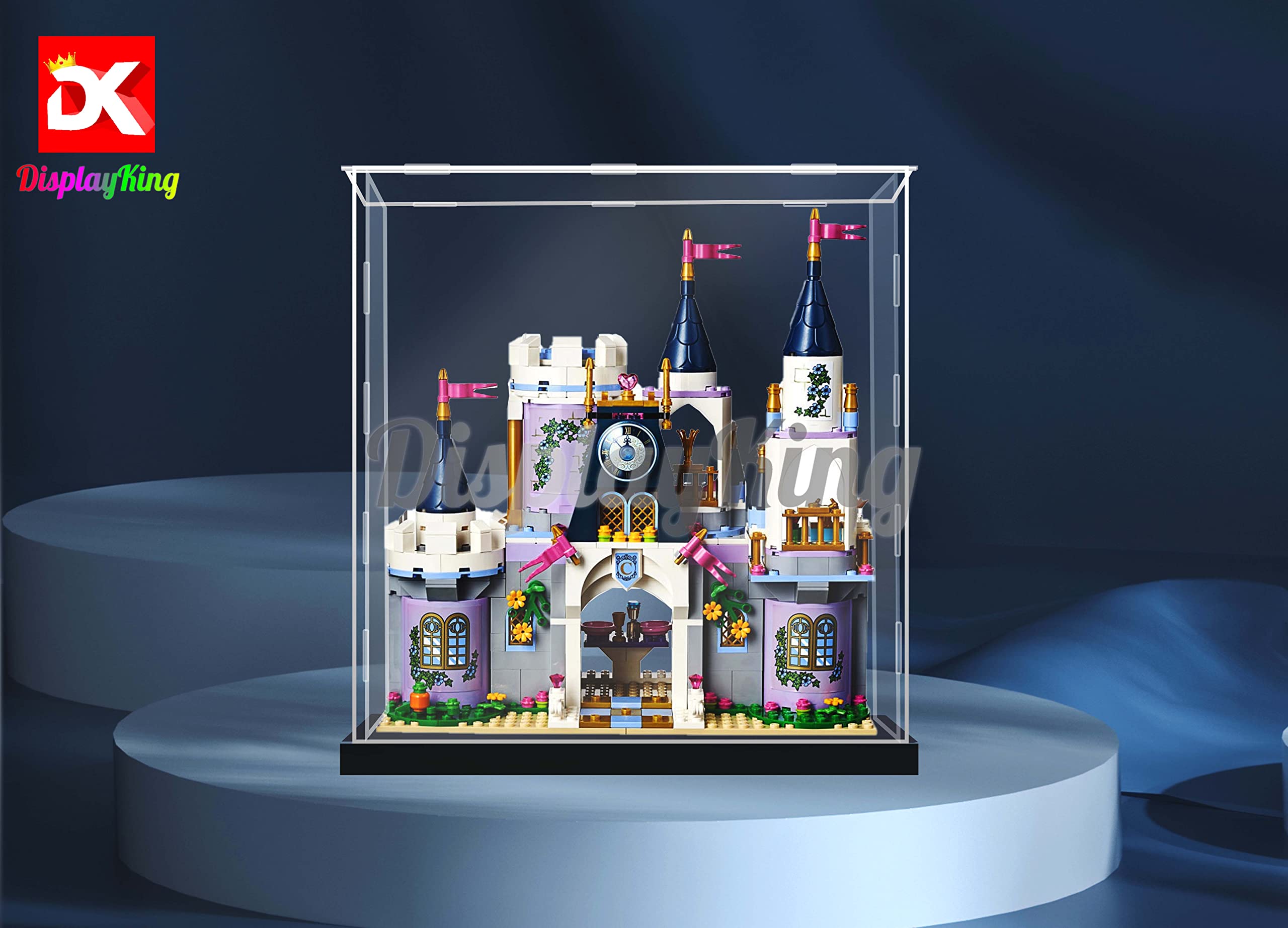 Acrylic Display Case for Disney Princess Cinderella's Dream Castle 41154 - Compatible with LEGO Model Set (Model Not Included) - Perfect for Collectors & Home Decor