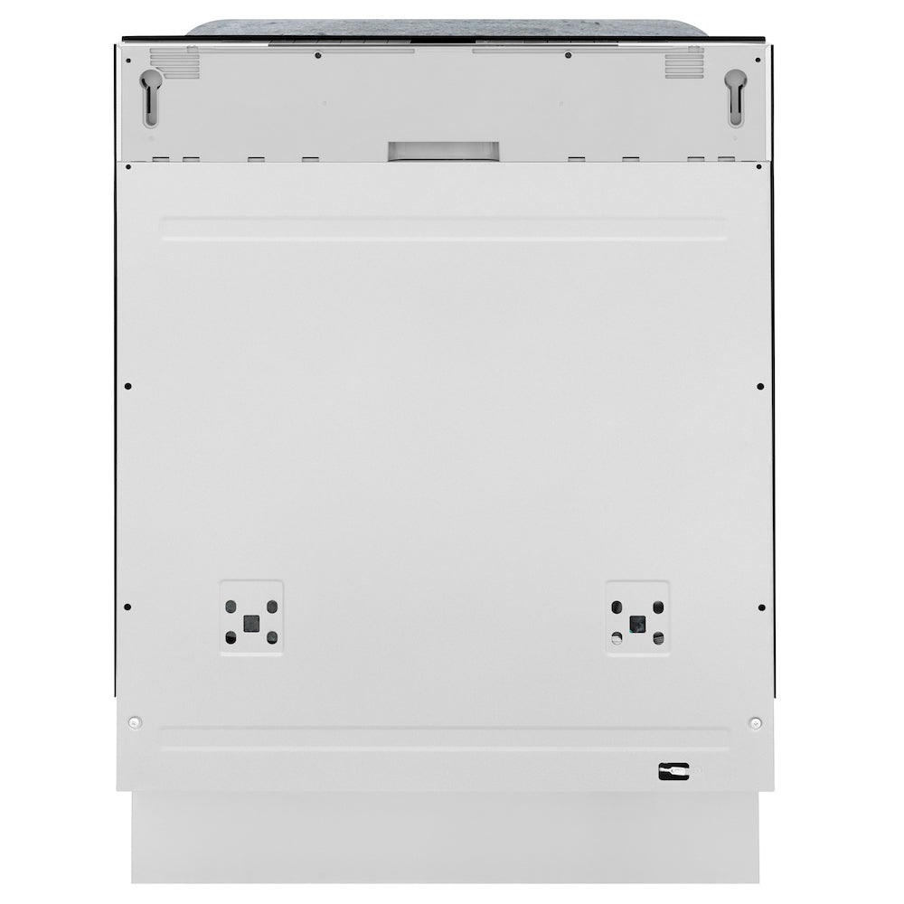 ZLINE Autograph Edition 24 Inch Monument Series 3rd Rack Tall Tub Dishwasher - Custom Panel Ready with Polished Gold Handle, Ultra Quiet 45dBa (DWMTZ 24 G) - Perfect for Modern Kitchens and Open Concept Homes