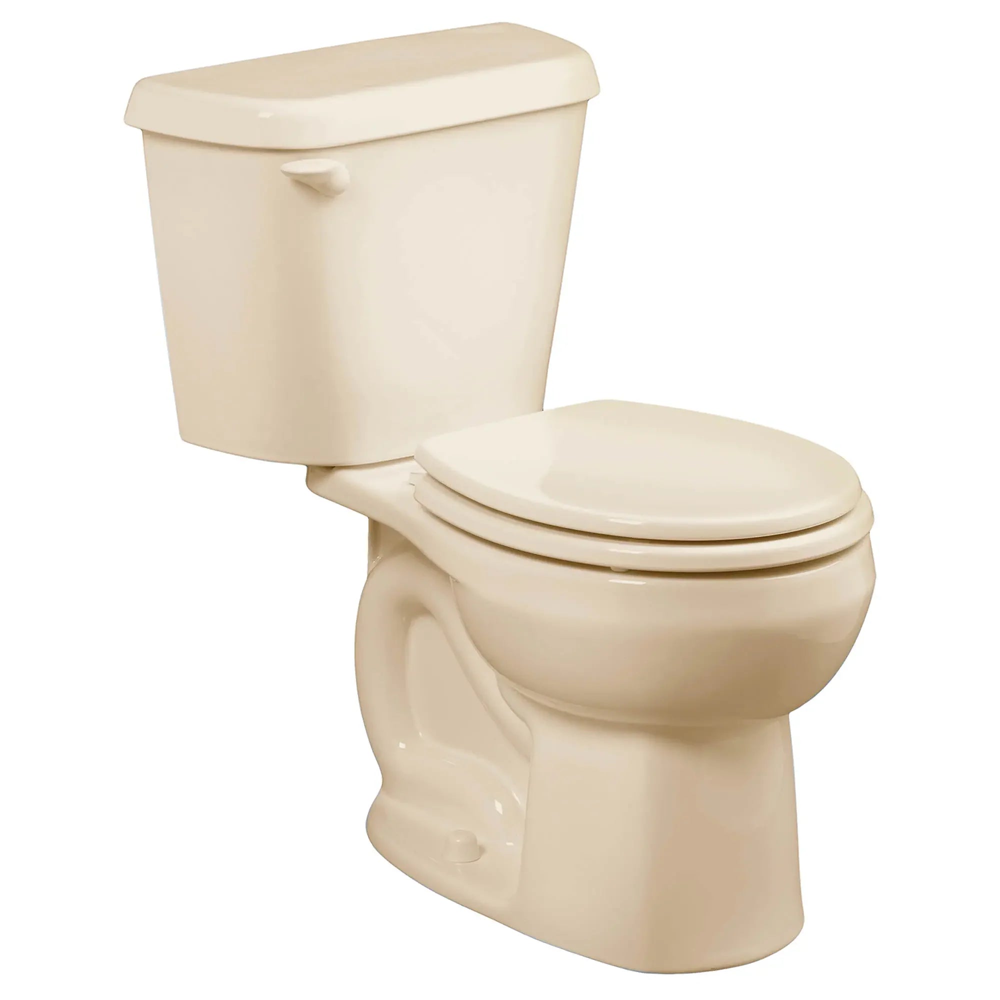 Colony® Two-Piece 1.6 GPF/6.0 LPF Standard Height Round Front Toilet - 10 Inch Rough-In (Seat Not Included) for Bathroom & Powder Room Renovations