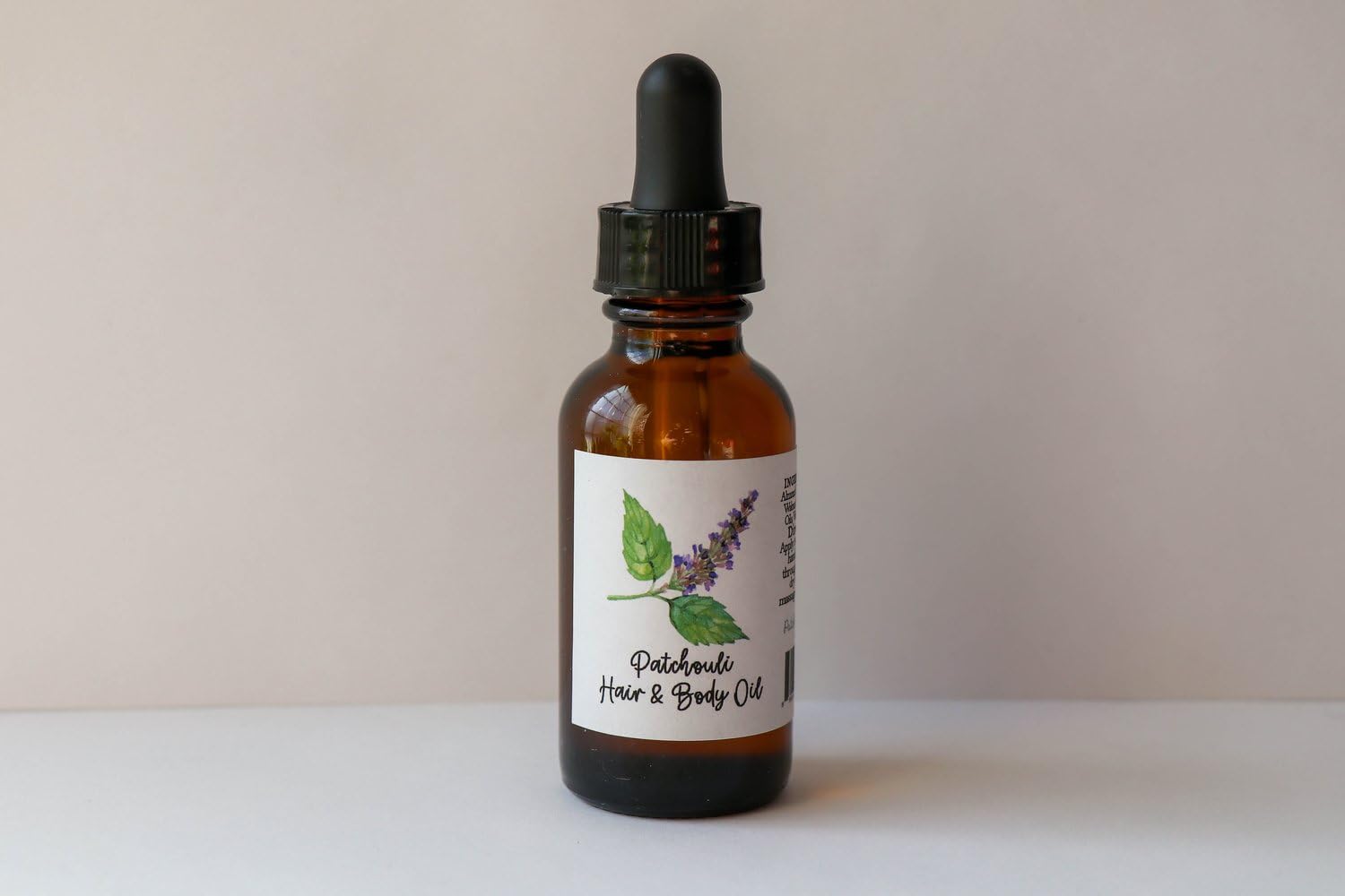 Organic Patchouli Hair & Body Oil for Dry Skin & Frizzy Hair - Natural Moisturizer & Nourishing Treatment for Massage, Aromatherapy & Daily Hydration