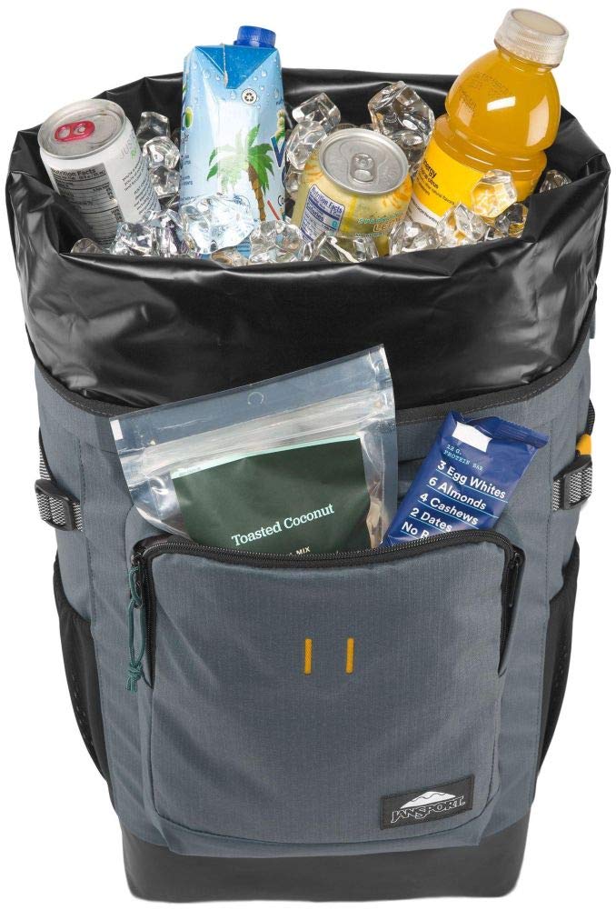JanSport Chill Pack Cooler Backpack - Insulated Dark Slate Ripstop Lunch Bag for School, Work, Picnics & Outdoor Adventures