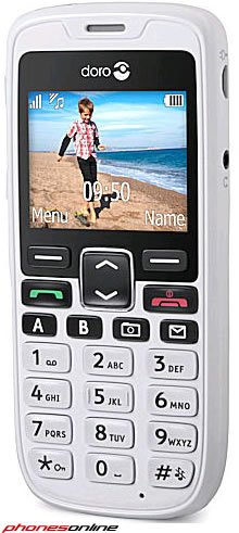Doro 515 White SIM Free Unlocked Mobile Phone for Seniors - Easy-to-Use Big Button Cell Phone with Hearing Aid Compatibility & Emergency SOS Button - Perfect for Elderly Home Use and Travel Safety
