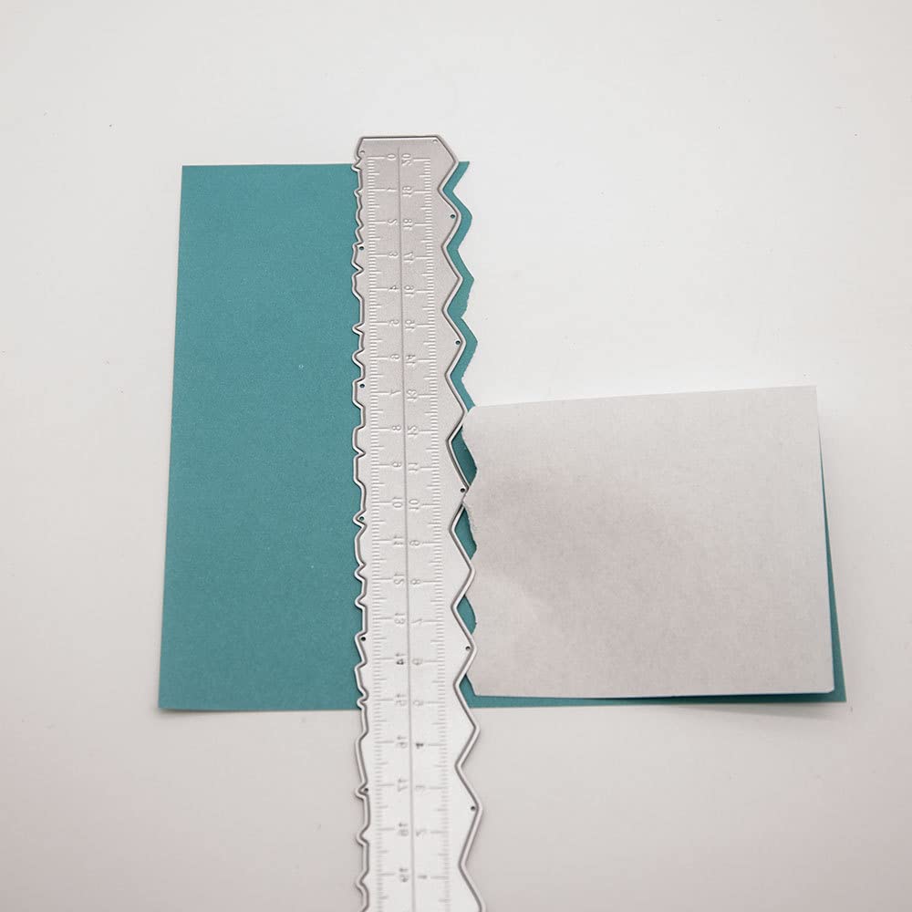 Arbuya 3-Piece Deckle Edge Ruler Set - Paper Cutter & Tearing Tool for Scrapbooking, Card Making & Journaling - Create Vintage & Irregular Paper Edges - Perfect for DIY Crafts, Stationery & Art Projects