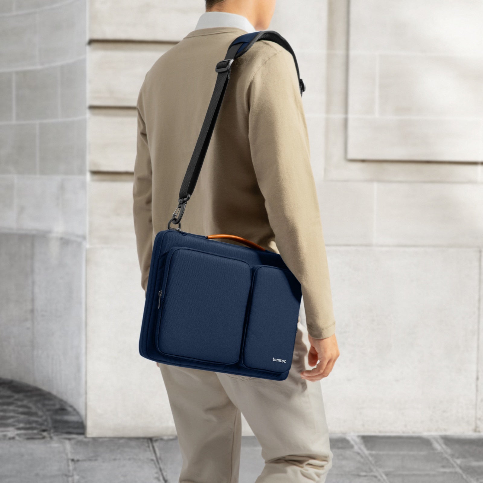 Defender A42 15 Inch Laptop Shoulder Bag - Waterproof & Shockproof Case Compatible with MacBook Air 15