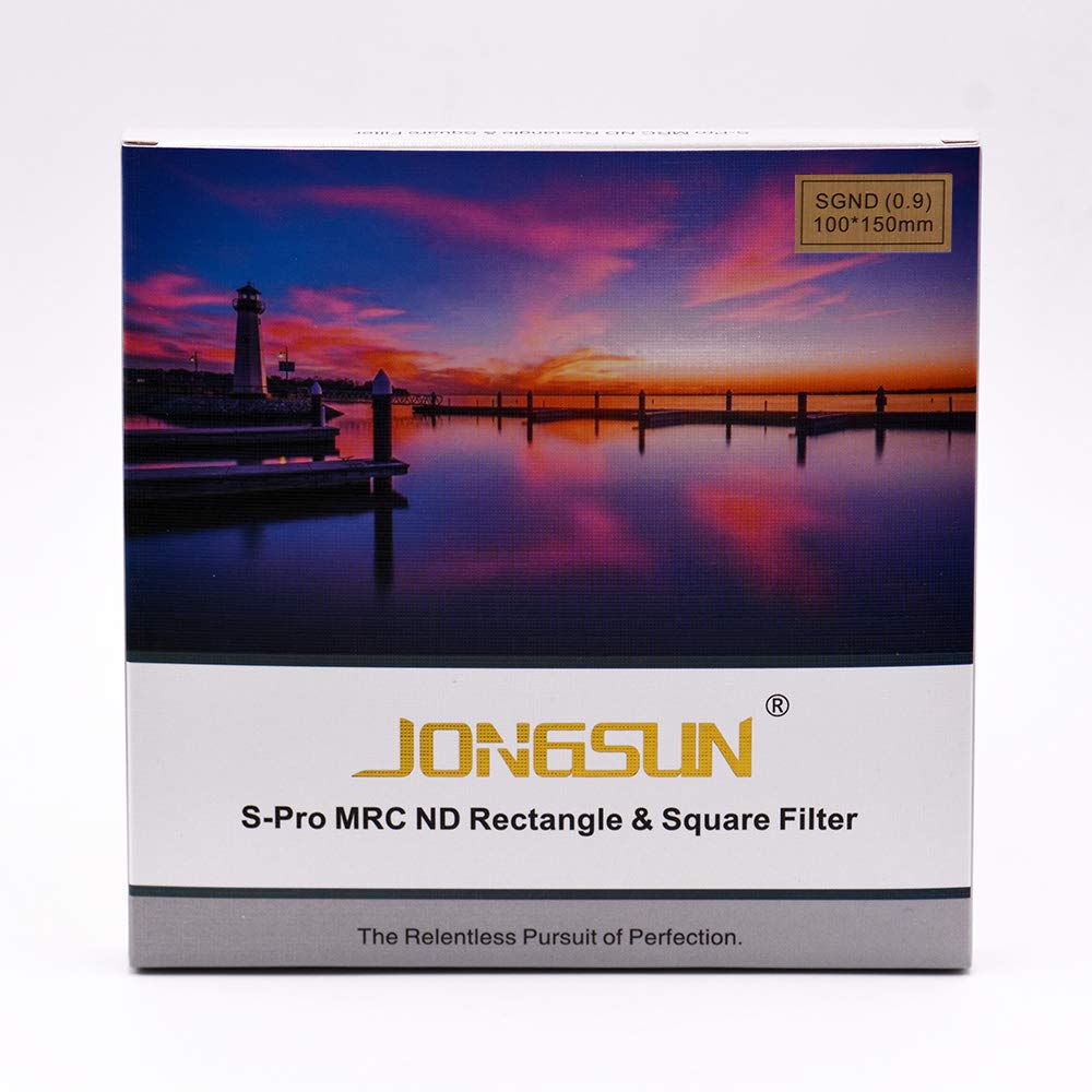 100x150mm Square ND Filter - Soft Graduated Gray Neutral Density Filter - 18 Layer Multi-Coated Optical Glass Schott B270 - SGND8 0.9 3-Stop - Perfect for Landscape Photography & Video Filming