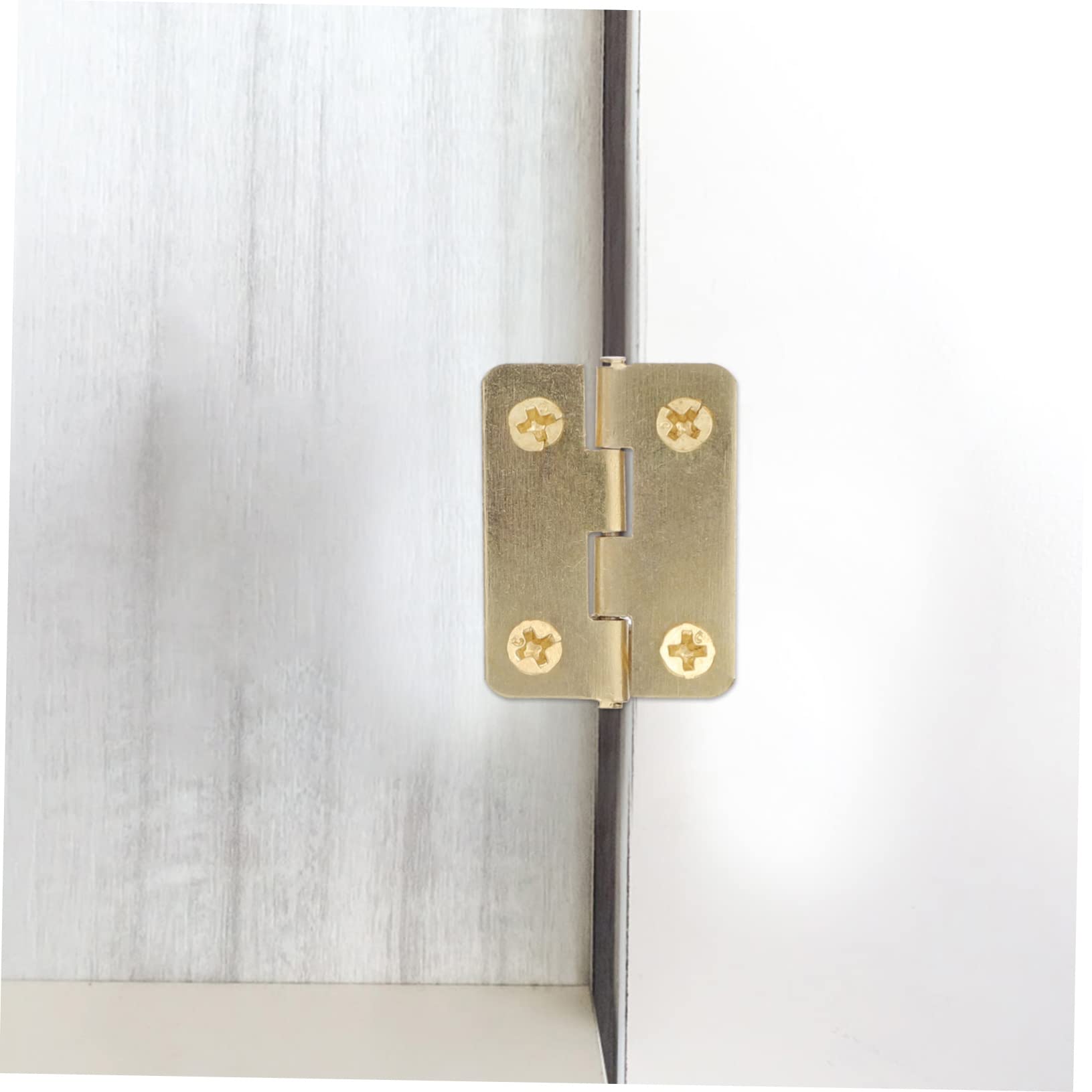 DOITOOL 20 Pack Small Iron Hinges for Wooden Boxes - Miniature Hinges for Jewelry Box, Cabinet & DIY Crafts - Easy to Install Rust-Resistant Hardware for Small Wood Projects