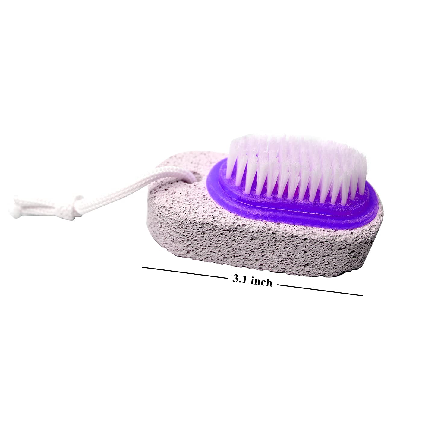 Boxo 2-in-1 Foot Brush with Pumice Stone - Exfoliating Dead Skin Remover for Soft Feet - Set of 2 - Perfect for Pedicure, Callus Removal & At-Home Foot Care