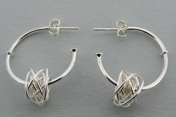 Elegant Knot Hoop Earrings for Women - Trendy Gold & Silver Jewelry for Everyday Wear & Special Occasions