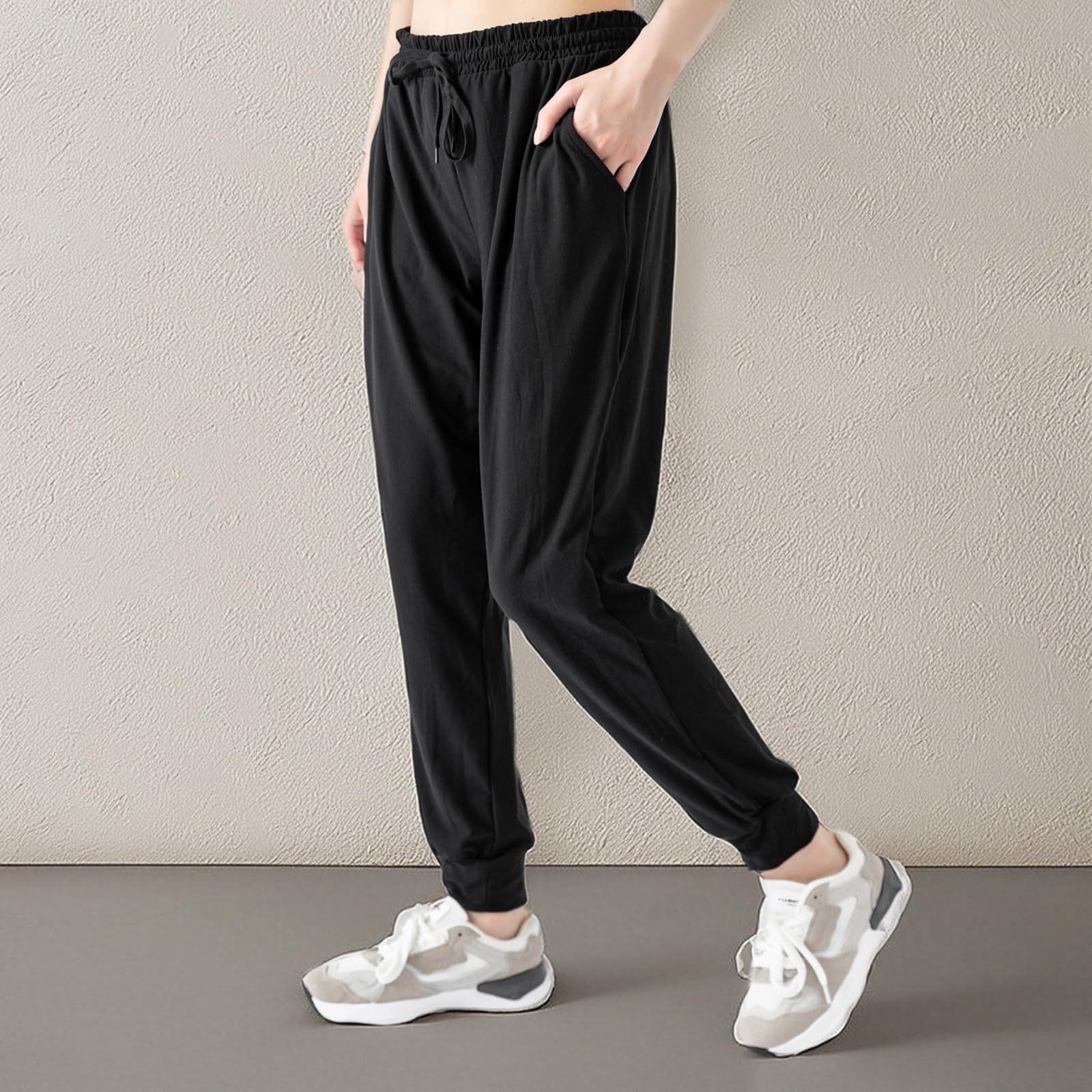 TRIUNION 2 Pack Women's Lightweight Sweatpants with Pockets - Jogger Pants for Lounge, Workout, Running & Yoga | Perfect for Gym, Home & Outdoor Activities