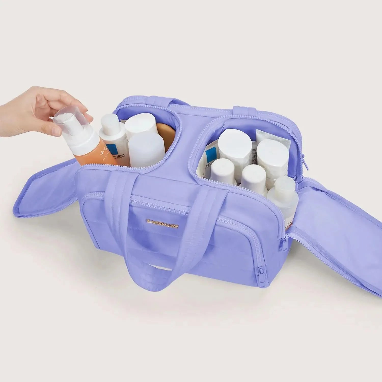 Premium Hanging Toiletry Bag for Travel - Waterproof Cosmetic Organizer with Multiple Pockets - Perfect for Camping, Gym, and Business Trips