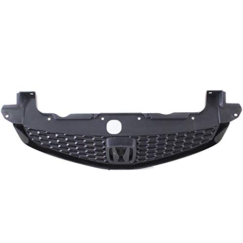 CAPA Certified 2012-2013 Honda Civic Si Coupe 2-Door Front Bumper Grille Assembly in Black - Perfect for Car Modifications & Performance Upgrades