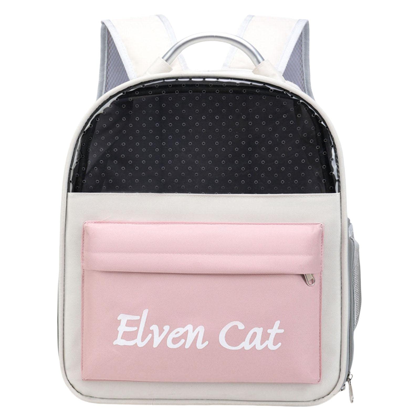 Enakshi Breathable Mesh Handbag for Small Dogs & Pets - Large Ventilated Travel Carrier, Hiking Tote in Pink | Pet Supplies, Dog Carrier for Outdoor Adventures & Daily Walks
