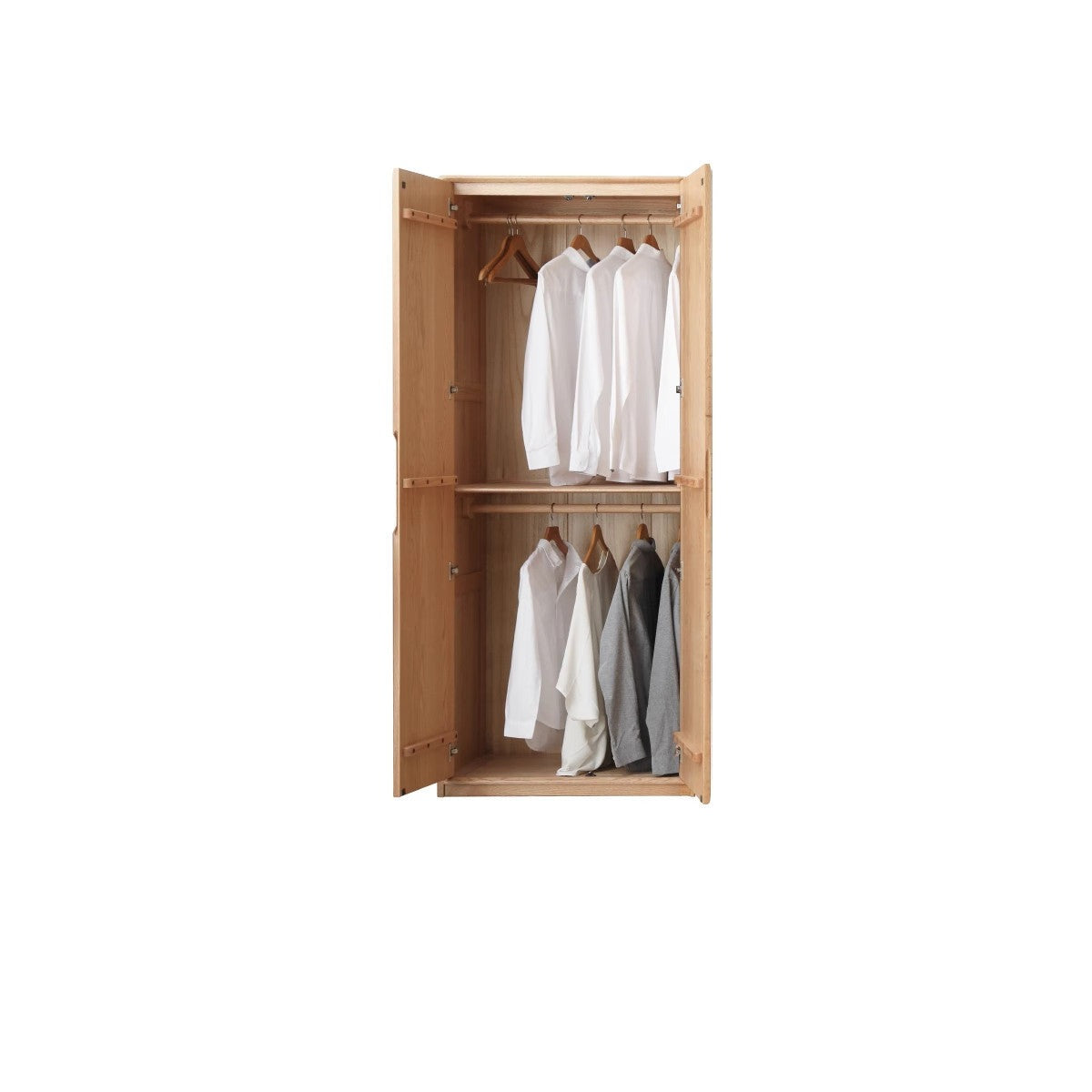 Solid Oak Wood Wardrobe - Spacious Storage for Bedroom, Closet & Home Organization | Durable & Stylish Furniture for Modern Living Spaces