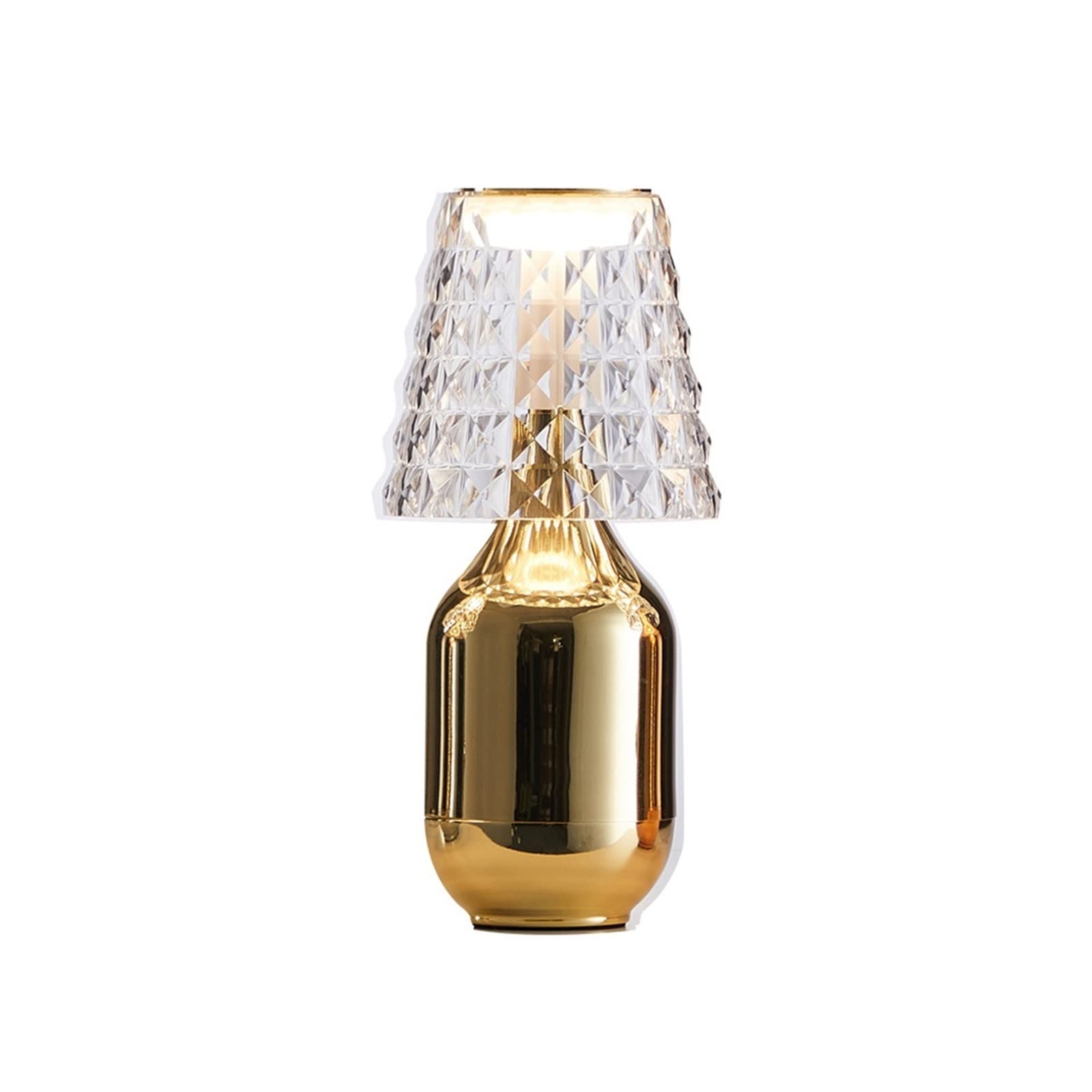 Luxury Diamond Crystal Table Lamp - USB Touch Sensor Dimmable LED Night Light for Bedroom, Bar, Office Desk - Acrylic Decorative Lighting Gift (Multiple Colors Available) | Perfect for Romantic Ambiance, Reading & Home Decor