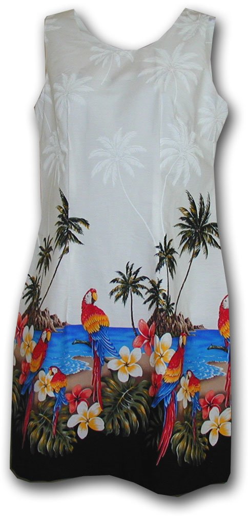 Hawaiian Sun Dresses for Women - Tropical Beach Parrot Print Maxi Dress | Perfect for Vacation, Summer Outfits & Beach Parties