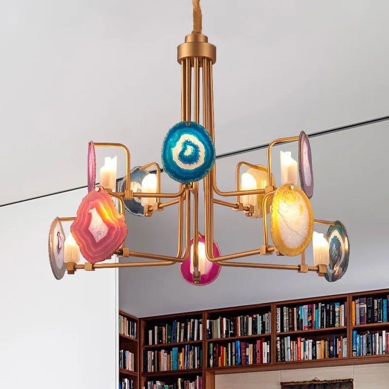 Modern Two-Tier Chandelier Lighting Fixture - Elegant Postmodern Art Design for Dining Room, Living Room & Bedroom Decor