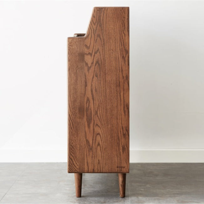 Solid Oak Wood Shoe Storage Cabinet - Rustic Entryway Organizer with Bench Seat for Hallway, Porch, or Mudroom - Perfect for Shoes, Boots, and Outdoor Gear Storage